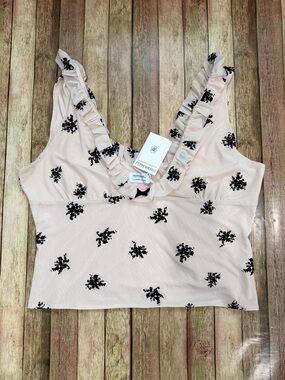 NWT Peppermayo Milena Cami Top | US 18 Sheer Ruffle Trim Floral Tank